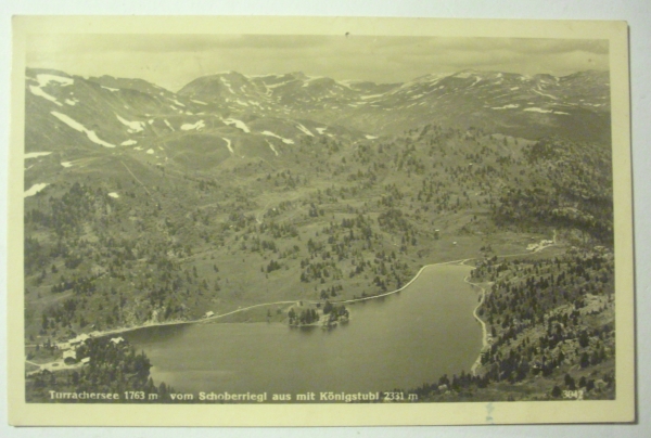 Ansichtskarte Turrachersee vom Schoberriegl aus mit Königstuhl (1936)